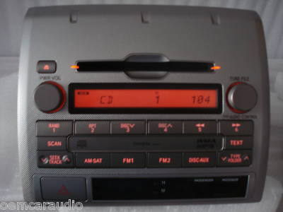 2009 Toyota tacoma xm radio
