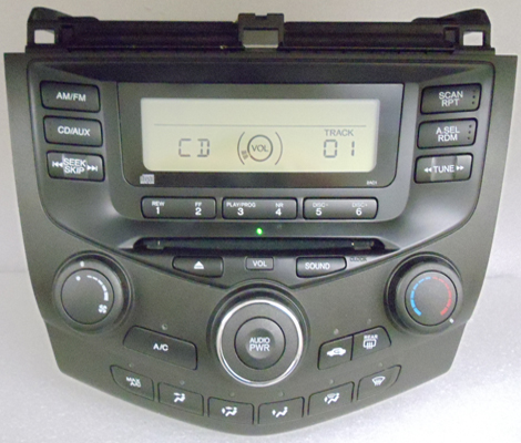 2004 Honda accord radio display not working