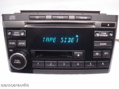 01 02 03 Nissan Maxima Radio Stereo Tape CD Player PN 2431D OEM CN120 ...